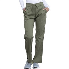 Mid Rise Moderate Flare Drawstring Scrub Pant